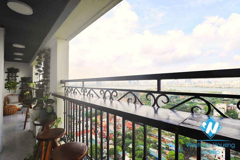 Large size apartment 7 bedrooms for rent at D' Leroi soleil Xuan Dieu.